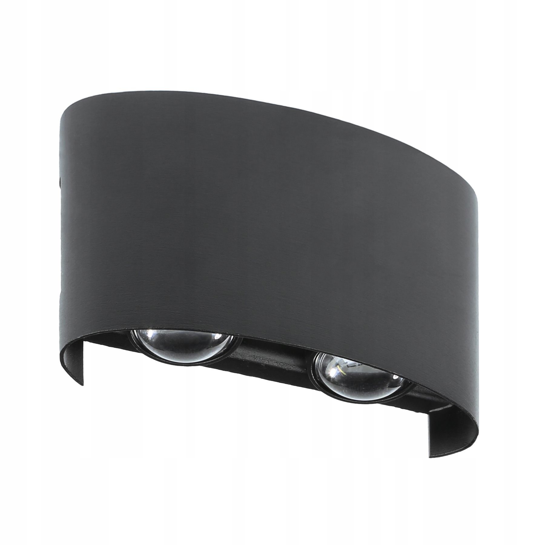 Čierna záhradná nástenná lampa Interlook, integrovaný 4W LED zdroj